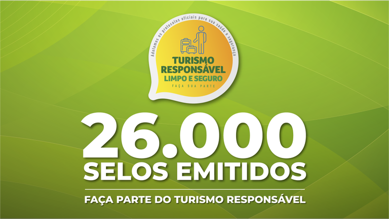 MTur ultrapassa marca de 26 mil selos “Turismo Responsável” emitidos no país