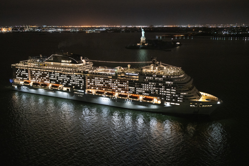 MSC Cruzeiros terá embarques em Nova York durante todo o ano pela primeira vez
