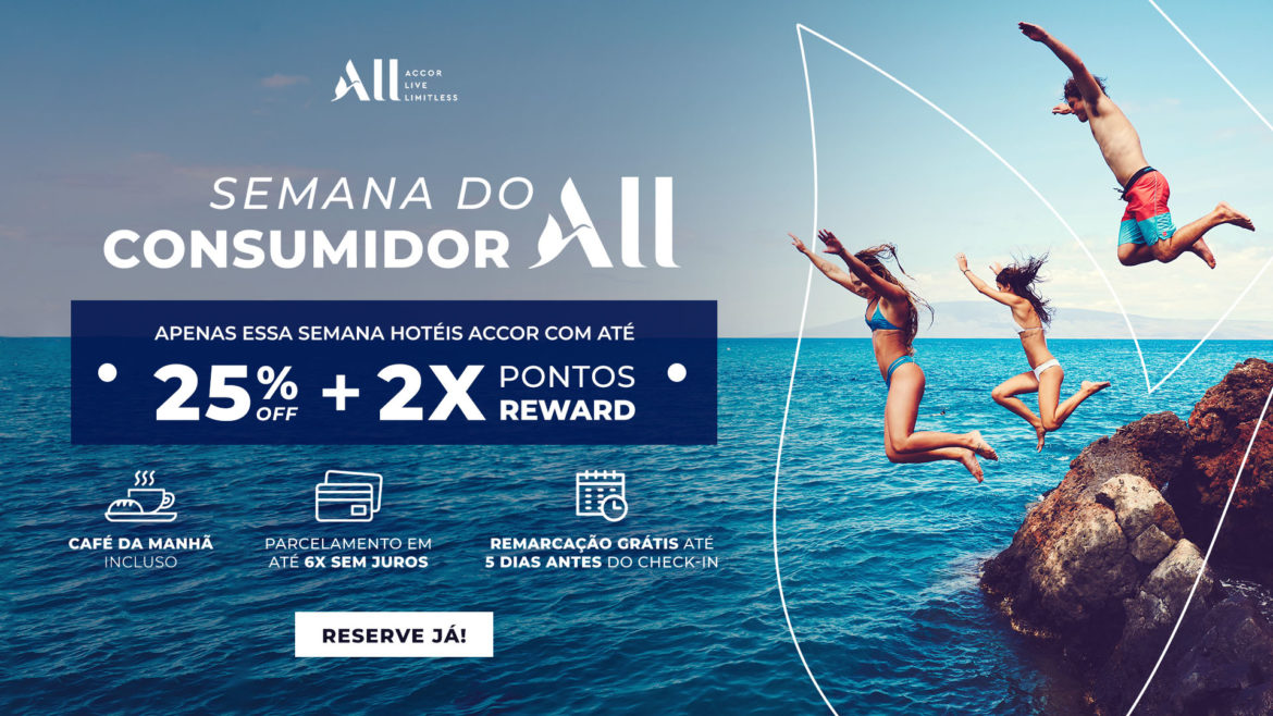 Accor Live Limitless anuncia descontos de até 25% na semana do consumidor