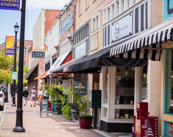 A cidade de Lake Charles na Louisiana