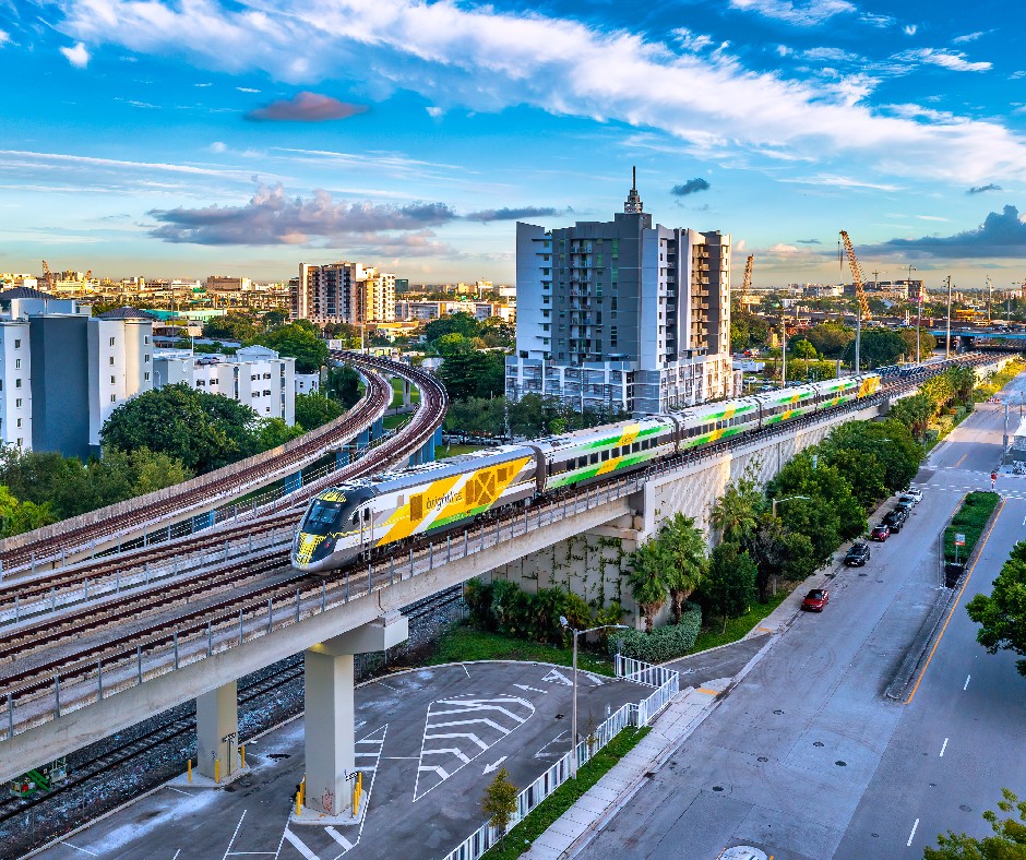 Viajando pelo sul da Flórida com a Brightline